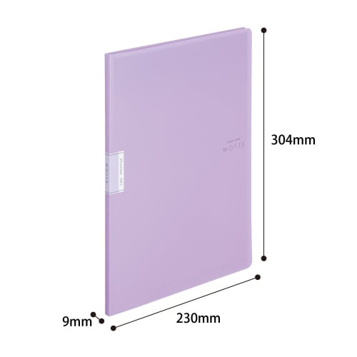 KOKUYO File Clear Book MOTTE A4 20 Sheets Pocket Purple La-LM20V