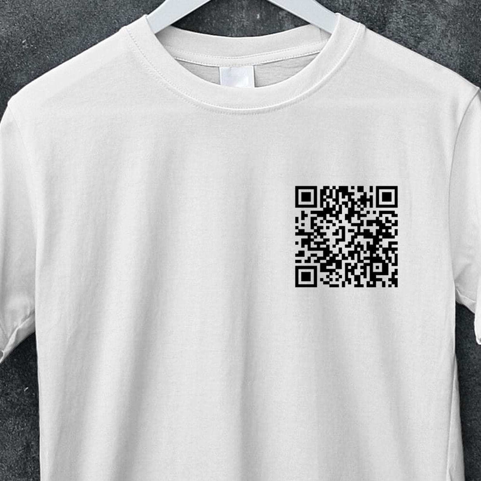 F*CK YOU! QR Code Unisex Crew Tee, Funny Saying Shirt, Sarcastic Gift for Friends, Gift For Him, crazy t shirt, Gag Gift, Gift for Coworker 3XL