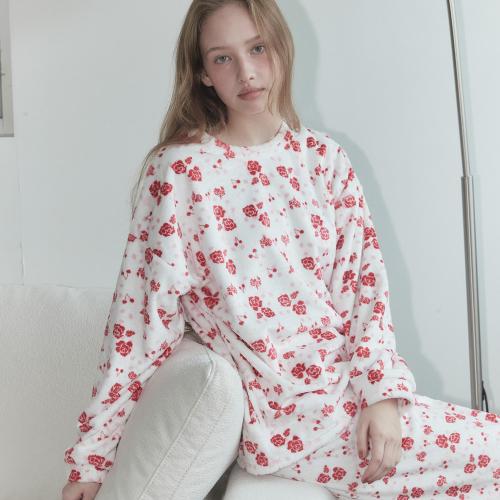 [Muse Mood] Rose Cherry Winter Pajama [Shipped from Korea] 100% Authentic