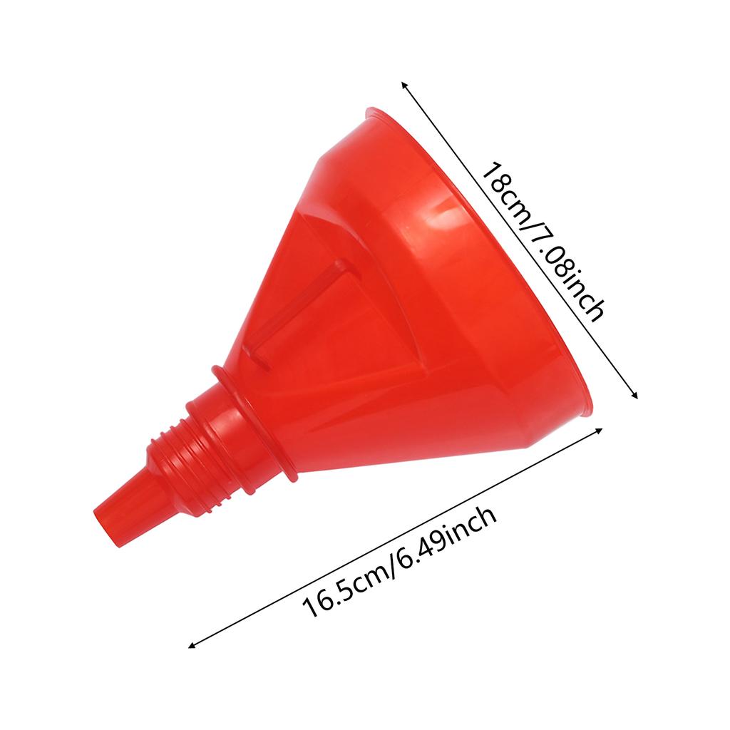 Automotive Plastic Funnel Set Wide Mouth Fuel and Oil Multi-use Flexible Right Angle Funnels for Water Coolant and Engine Oil