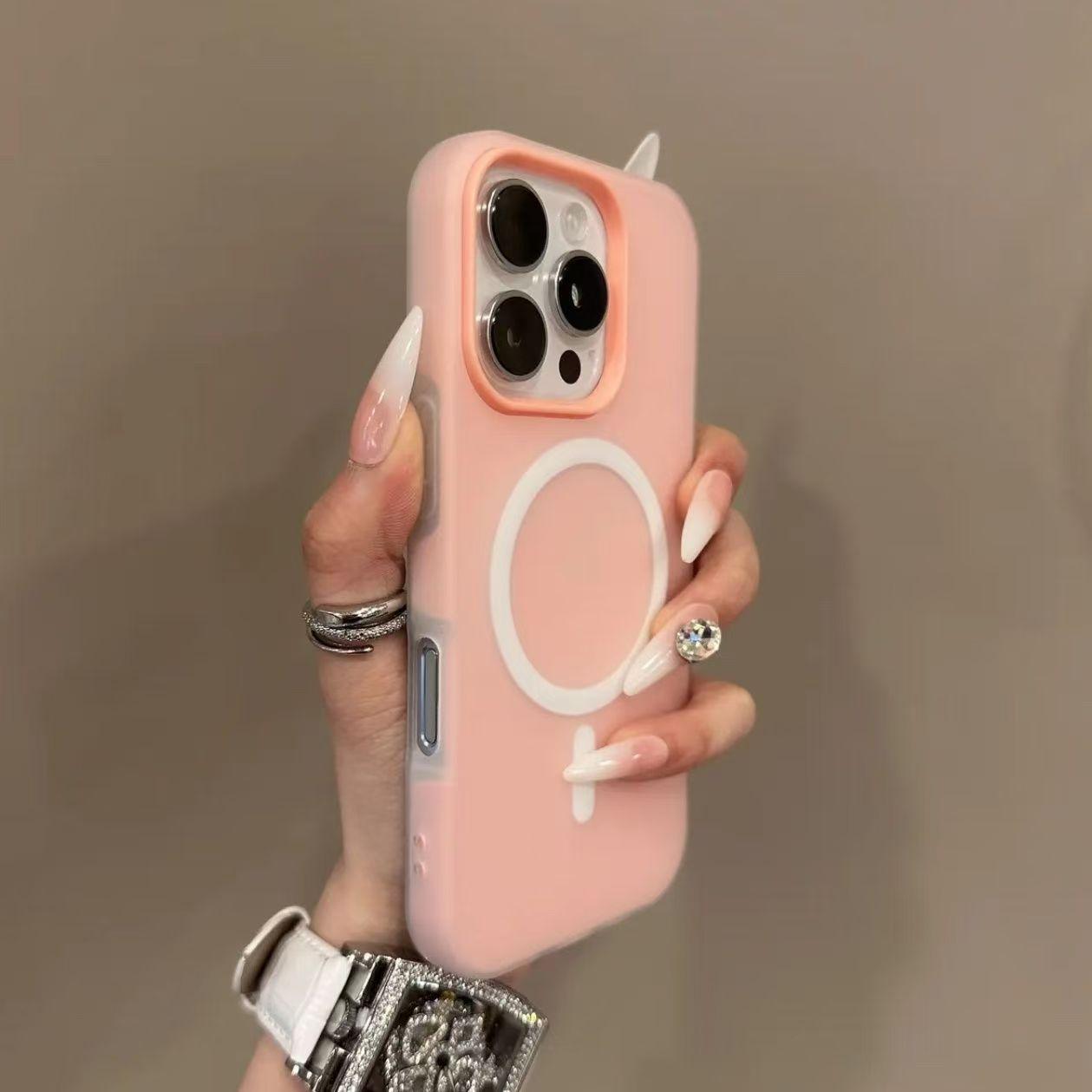 

Роскошный матовый чехол для телефона Candy Magsafe с беспроводной зарядкой для Samsung Galaxy S25 Plus S24 FE S23 S22 Ultra 5G Магнитная бамперная накладка Galaxy S24 FE