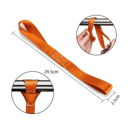 GYWHOOFT Set of 4 Tie-Down Straps for Transport, Cargo Tie-Down Straps with Soft Loops, Multi-Purpose Tie-Down Straps for Packaging, Bicycles, Motorcy