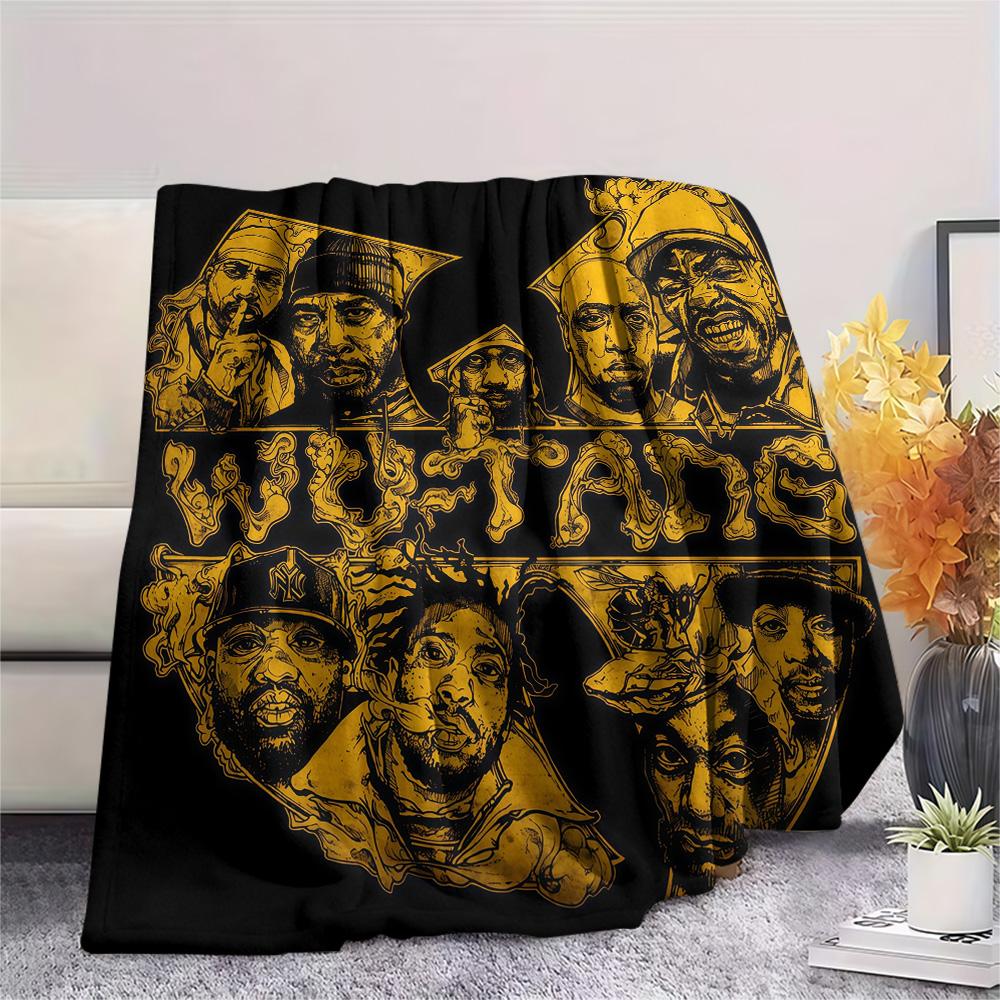 Wu‑Tang Clan Flannel Blanket, High quality Comfortable for All Seasons, Home Decor, Warmth and Comfort
