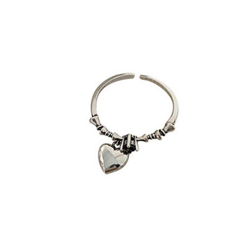 Luxurious Cold Aesthetic Geometric Ring With Adjustable Size For Modern Fashion Lovers