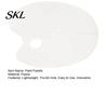 Oval Paint Palette with Thumb Hole, Portable Artist Large Mixing Painting Tray for Acrylic Oil Watercolor Multi-section