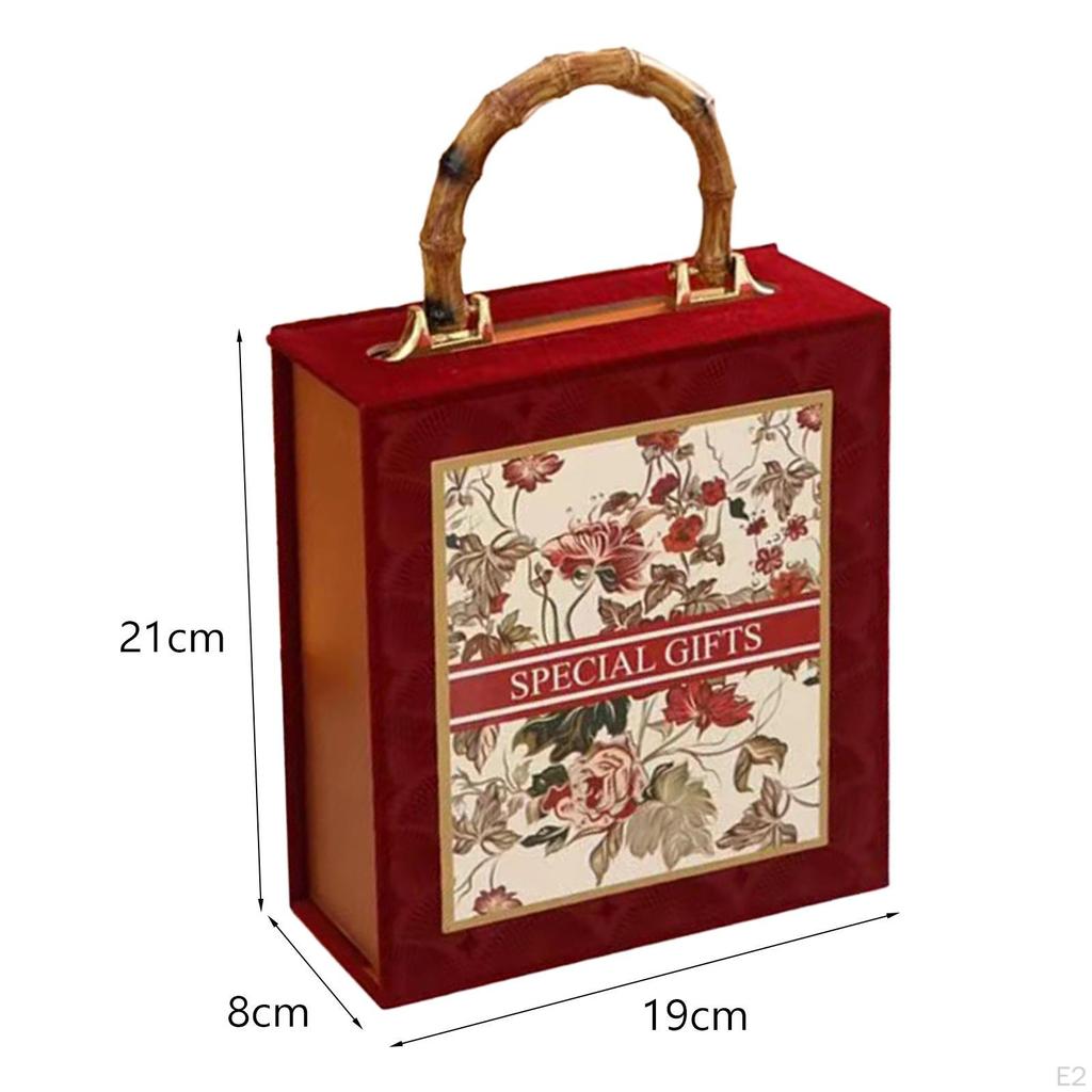 Brautjungfer Geschenkbox Hochzeit Süßigkeitstüte Beutel Braut Zubehör mit Griff für Party