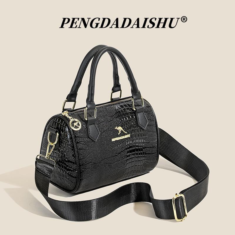 Light luxury texture handbag women's bag crocodile pattern temperament versatile shoulder bag capacity messenger bag