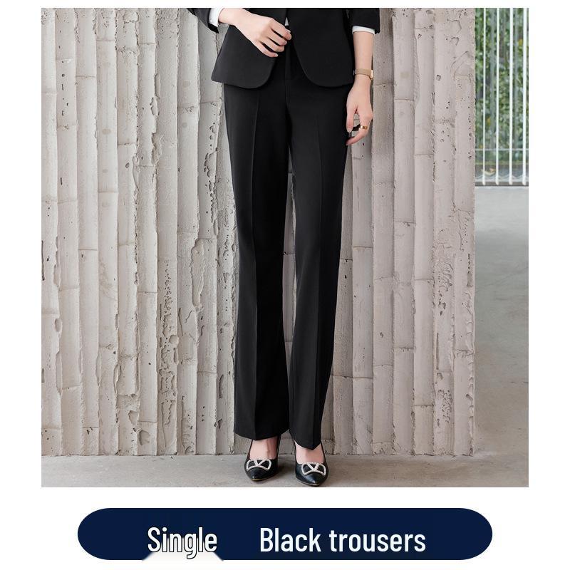 Women's Professional Suit Set: Formal Workwear for Spring and Autumn - High-End Pantsuit for Hotel Sales Managers