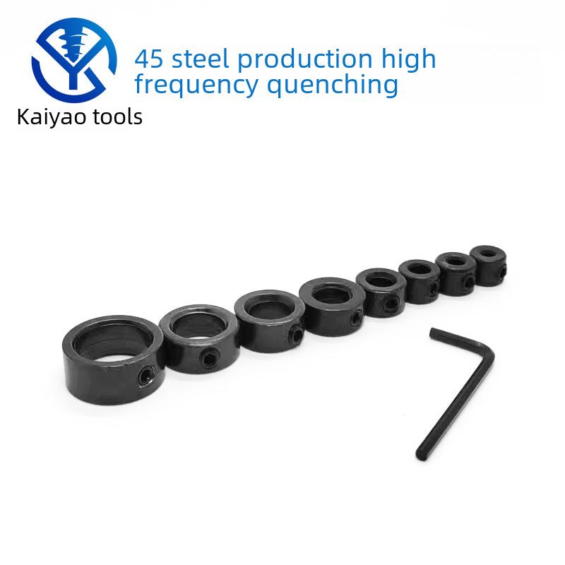 8 Parça Matkap Ucu Konumlandırma Halkası Seti (3-16mm) - Ahşap İşleme Burgu Matkap Sabitleyici Kelepçeleri