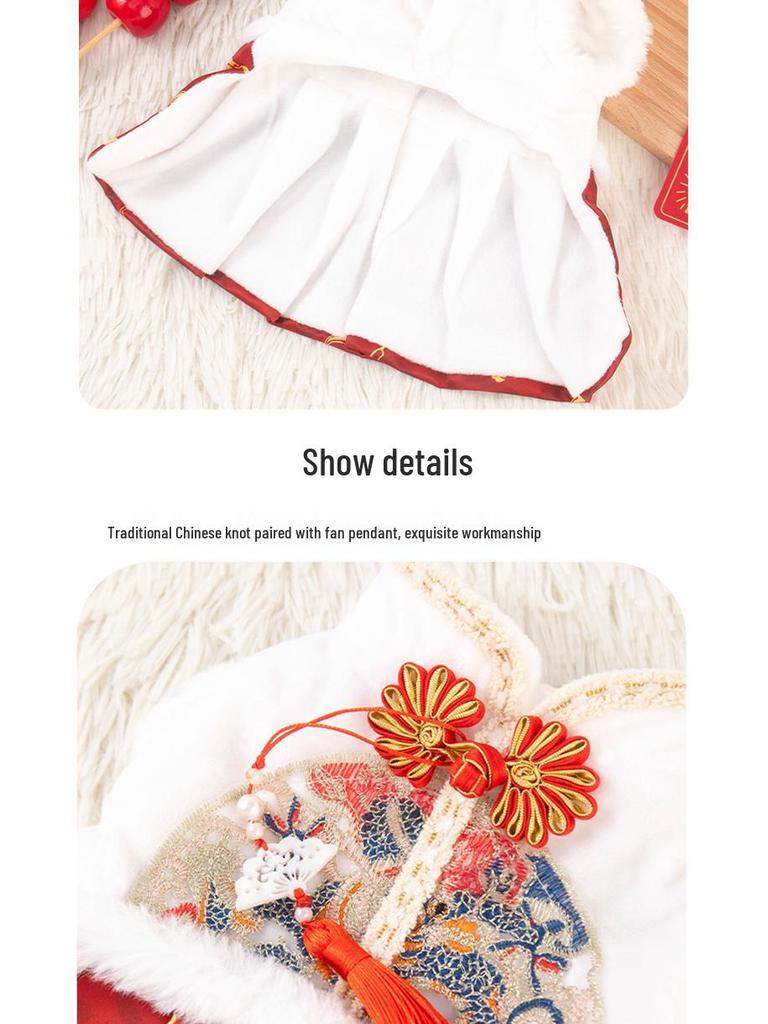 Autumn/Winter Tang Suit Princess Dress for Small Dogs and Cats