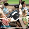 2/4pcs Car Seat Belt Adjuster PU Leather Black Seat Belt Protection Limiter Child Comfortable Clip Anti-stretching Fixed H5E3