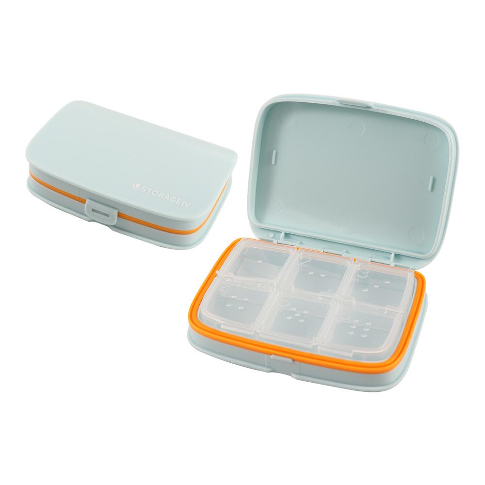 Portable Convenient Candy Box Pill Box Weekly 4/6 Grid Storage Box Pill Case 7 day Pill Box Medicine Tablet Dispenser