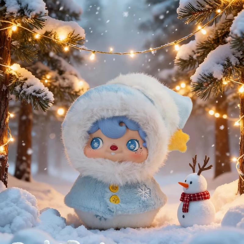 

Latest Popular Poukapouka Winter Letters Series Cute Trendy Vinyl Plush Plaything Desktop Ornaments Christmas Toys Birthday Gifts