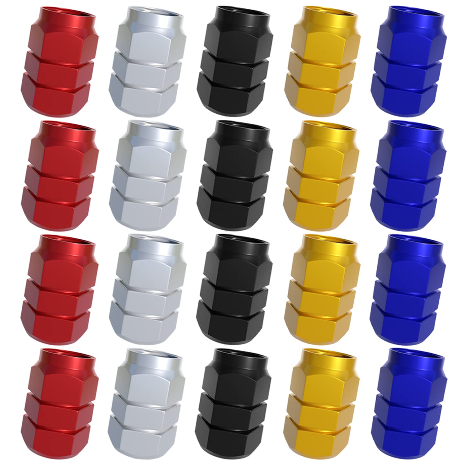 

TORMEN Tire Air Valve Cap, Aluminum, Lightweight, High Strength, Corrosion Prevention, High Quality, Anodized Length 16mm