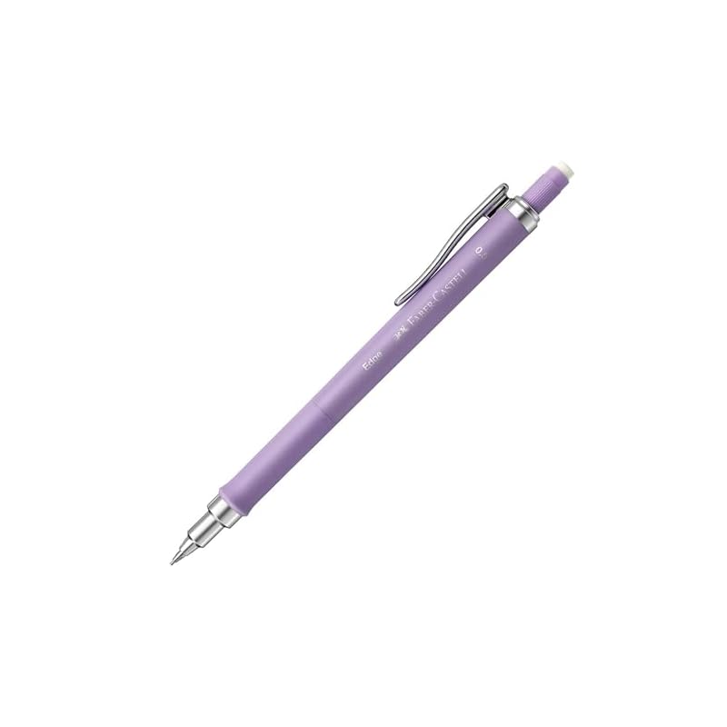 Faber-Castell Edge Mechanical Pencil, Pastel Purple, 0.5mm, with 12 Refills (27113013)