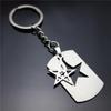 Skull Dollar Ship Wheel Star Leaves Stainless Steel Keychain Pendant