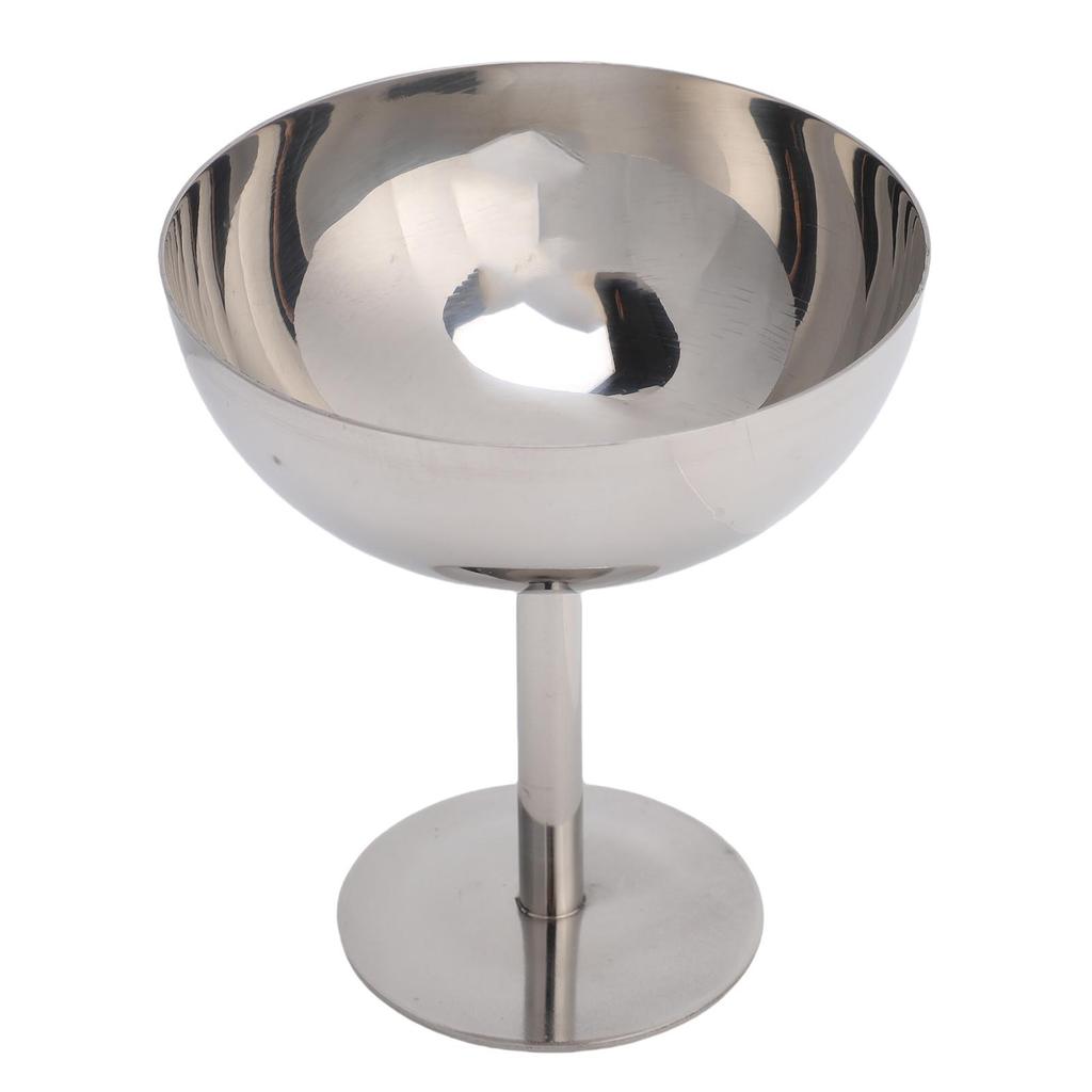 Footed Ice Cream Bowl Dishwasher Safe 304 Stainless Steel Footed Dessert Cup for Cocktail Salad Fruit