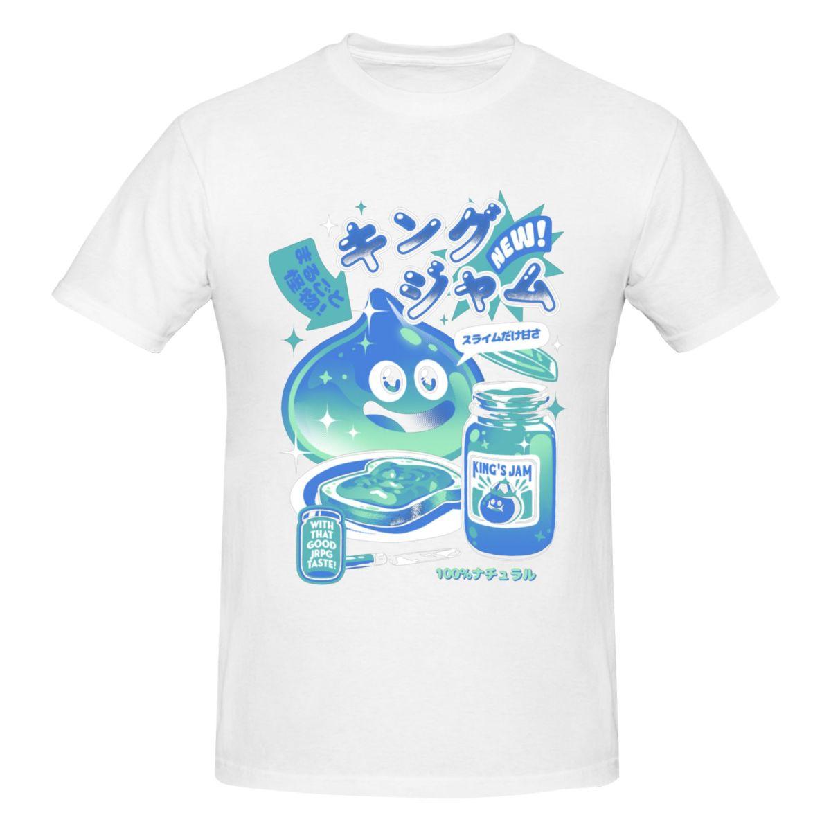 

Dragon Quest Слайм Винтажные Футболки Графические Y2K Летние Качественные Мужские Женские Футболки Одежда 4XL