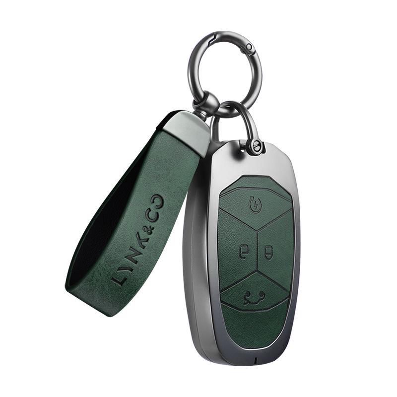 Zinc Alloy Key Case for Lynk & Co Models - Fits Z20, Z10, Co 900 - Premium Metal Smart Card Holder