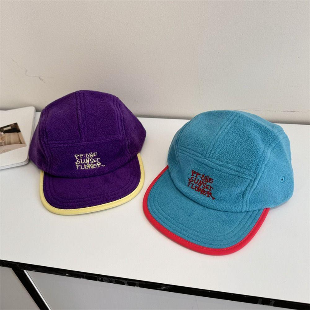 Letter Embroidery Peaked Cap Retro Outdoor Hat Fashion Baseball Caps for Men Women  Warm Autumn