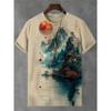 T-shirt New 2026 Japanese Style Ink Samurai 3D Print Tshirt Men Women Fashion Hip Hop Short Sleeve Tops Tees Men Clothing Kids