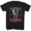 Hammer Horror - Lee As Dracula - American Classics - Solid Black Adult Short Sle