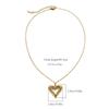 European and American French Gold Stainless Steel Three-dimensional Love Bow Cherry Pendant Necklace Collarbone Chain Women
