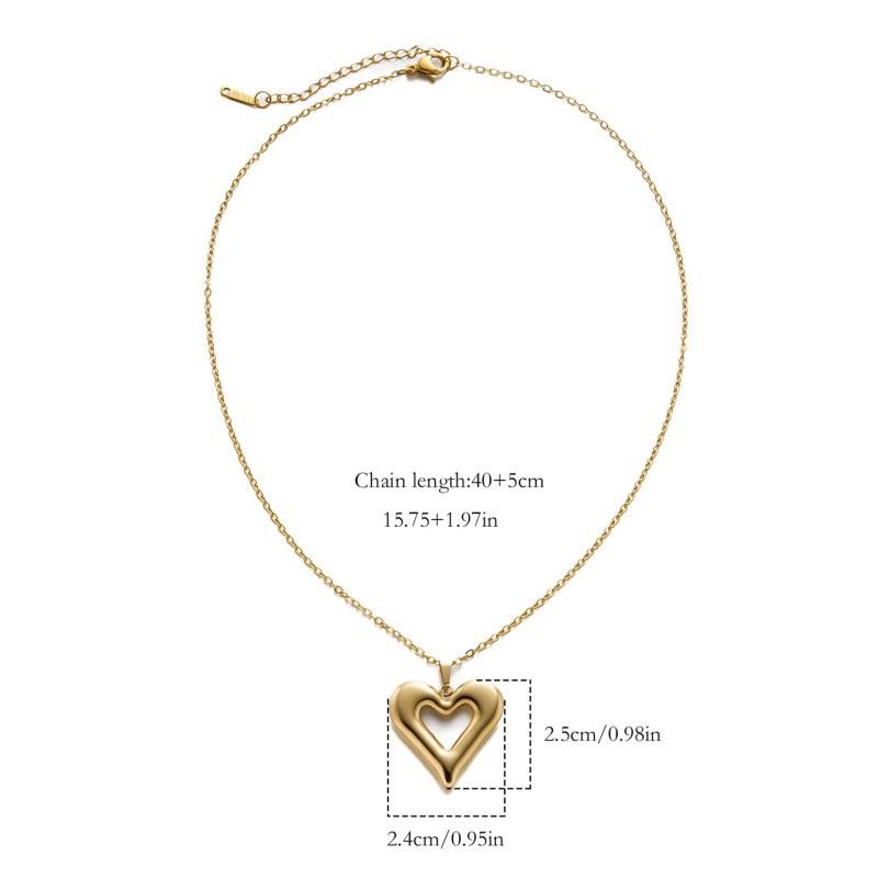 European and American French Gold Stainless Steel Three-dimensional Love Bow Cherry Pendant Necklace Collarbone Chain Women