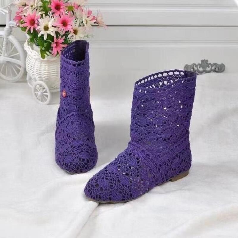 

Новые весенне-осенние вязаные ажурные ботинки на плоской подошве, сетчатые, с низким голенищем, дышащие, модные ботинки на шнуровке, женская летняя обувь 35