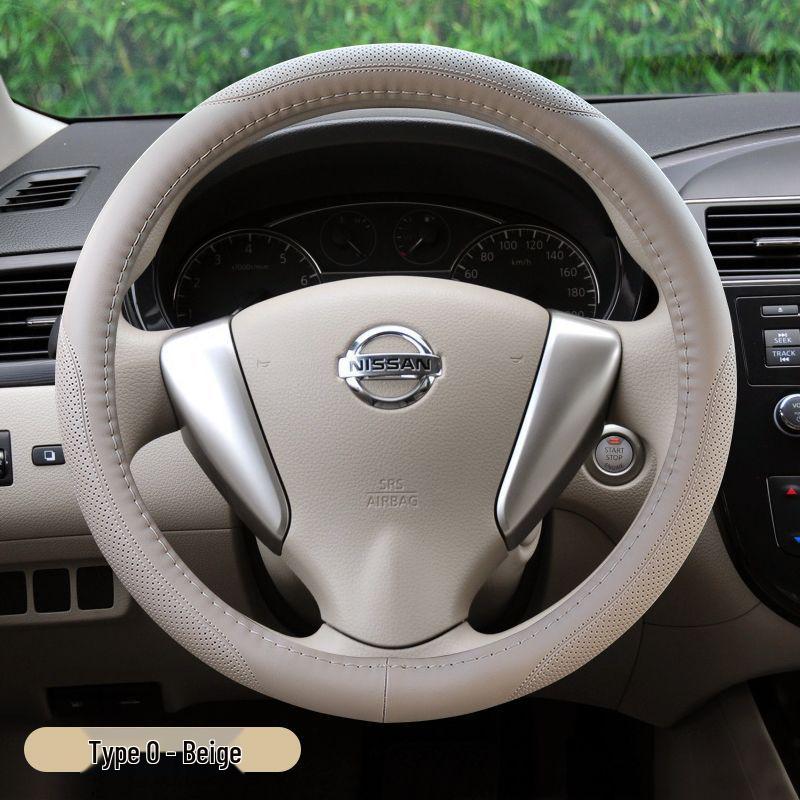 D0X Echte Lederlenkradabdeckung für Nissan Sylphy, Murano, Old Teana, Qashqai, Sunny, Livina, Tiida.