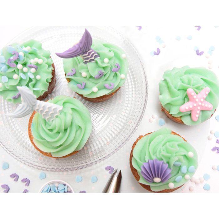 6 décors sucrés Sirène