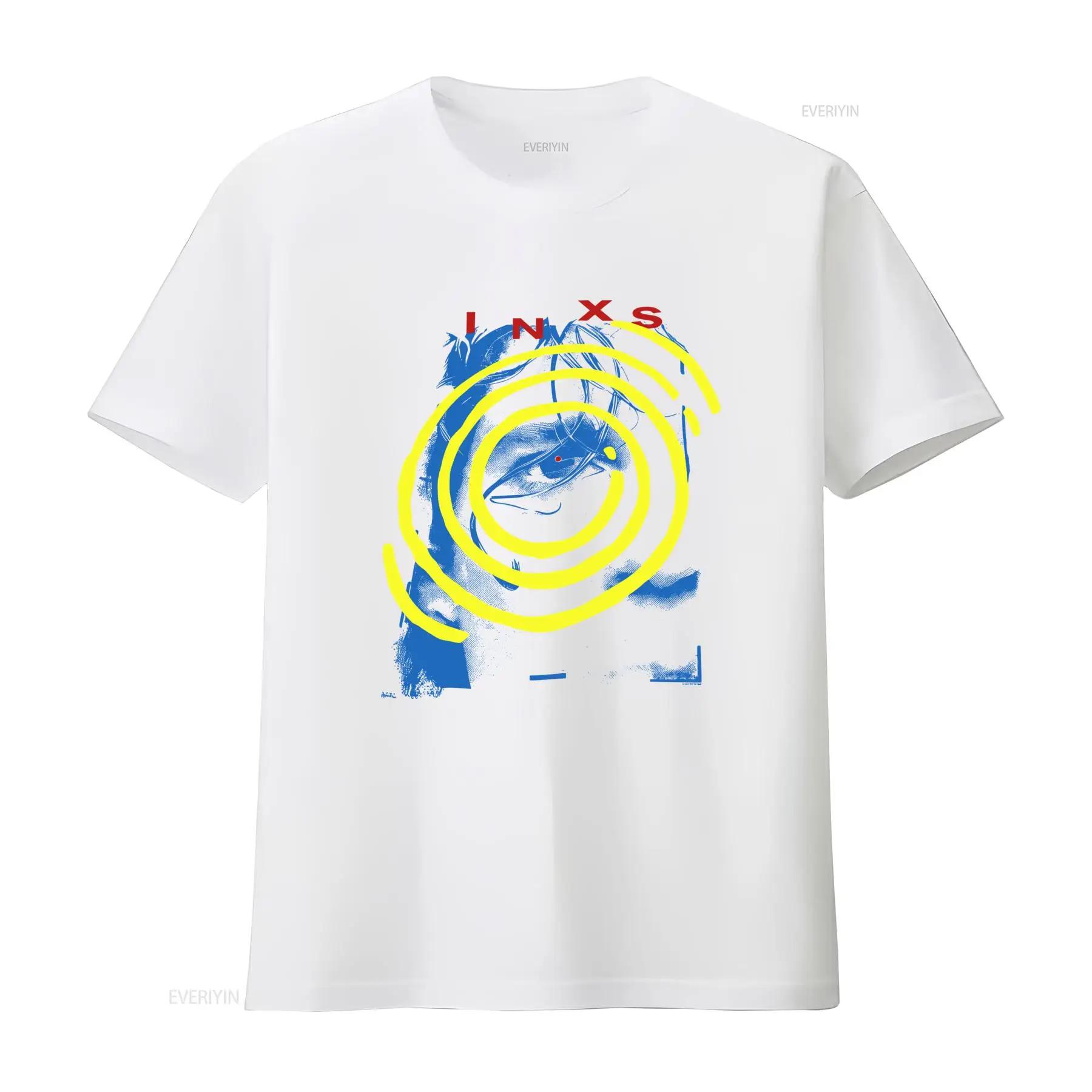 INXS Vintage 1988 Calling All Nations Tour T Shirt Retro Design Sizes S 234XL FN032 vintage Washed streetwear Soft graphic S разноцветный