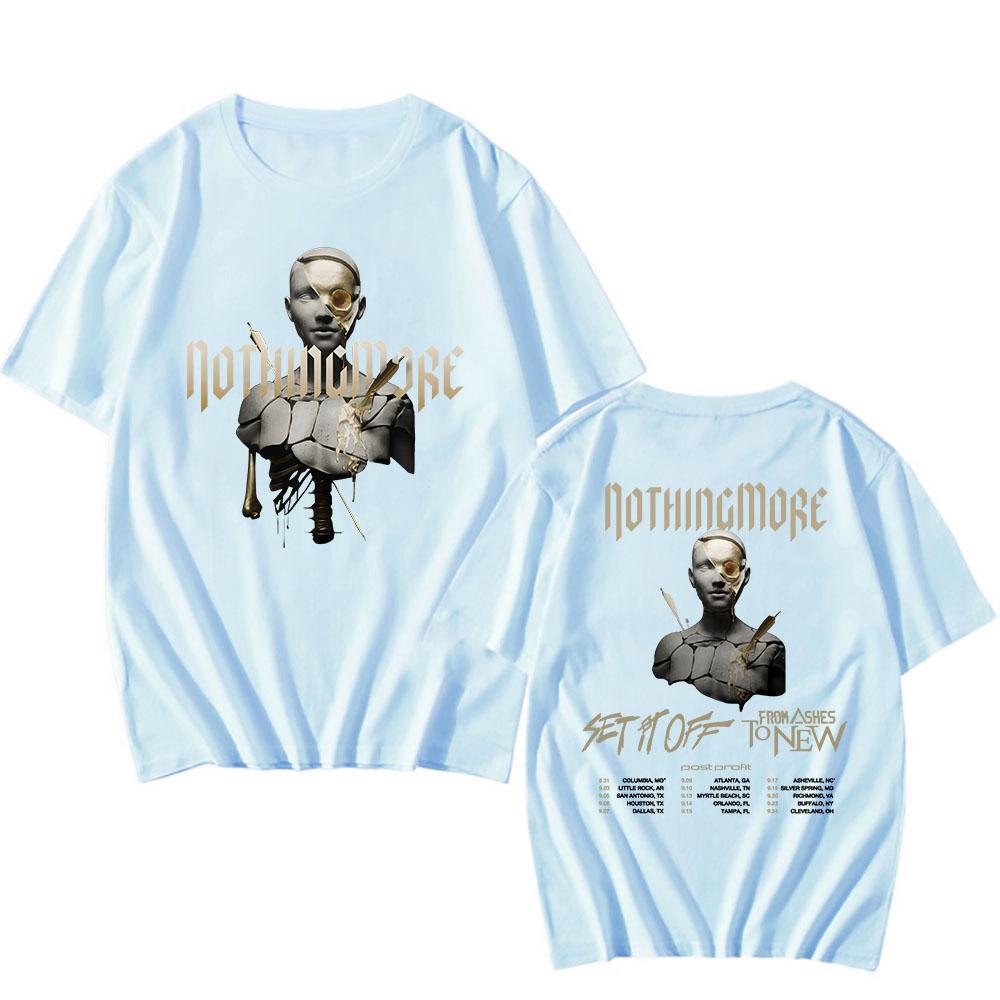 Carnal Album Grafické tričko Nothing More Rocková kapela Trička Heavy Metalový styl Potisk Tričko Streetwear Hip Hop Bavlněná trička