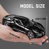 1:32 Modellautos von Bugatti La Voiture Noire, Spielzeug zum Zurückziehen aus Zinklegierung mit Ton und Licht für Kinder, Jungen und Mädchen, Fahrzeugsammlung, Nachbildung von maßstabsgetreuen Automodellen