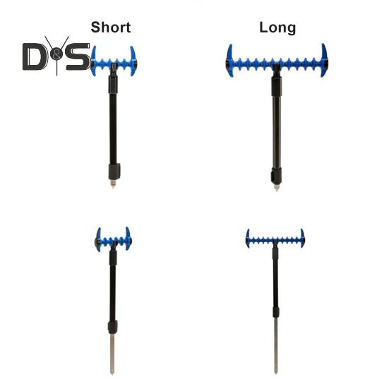 Fishing Rod Holder Screw-in Feeder Rod Rest Head Universal Fishing Pole Support Stand Bracket Carp Bank Sea Fishing Accessories