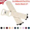 Neues Carving-Armband für Redmi Watch 4 Magnetisches Silikonband für Xiaomi Mi Band 8 Pro 9 Pro Smartwatch Armband Zubehör Correa