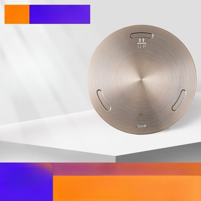 1Pc  Explosion Induction Cooker Heat Conducting Plate Heat Conducting Sheet Super Magnetic Pad Stainless Steel Heat Conducting Plate Rose Gold