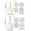 150g/200g Flower Shape Pastry Moulds Mooncake Mold Mooncake Mould Hand Pressure Tool Plastic Material Baking Accessories