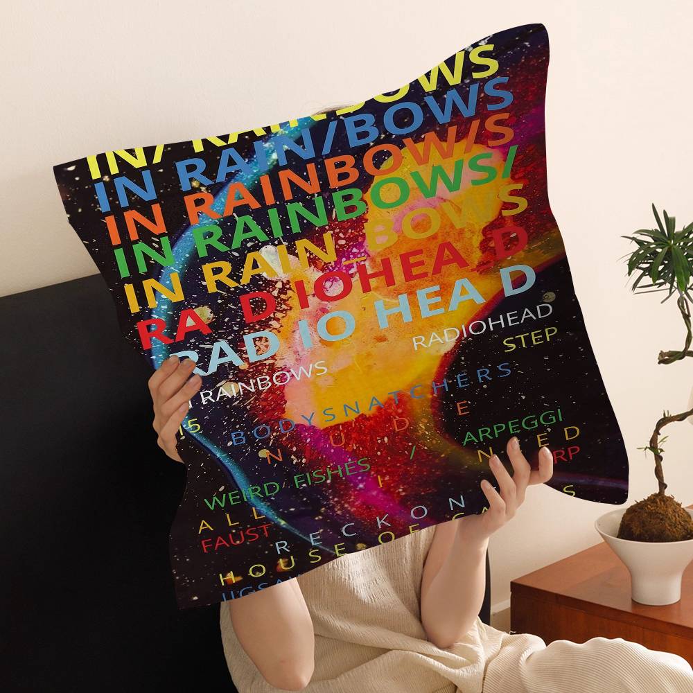 Art Rock Band Radiohead Maple Design Cushion Cover Happy Autumn Harvest Decor Holiday Decorati Pillow Cover