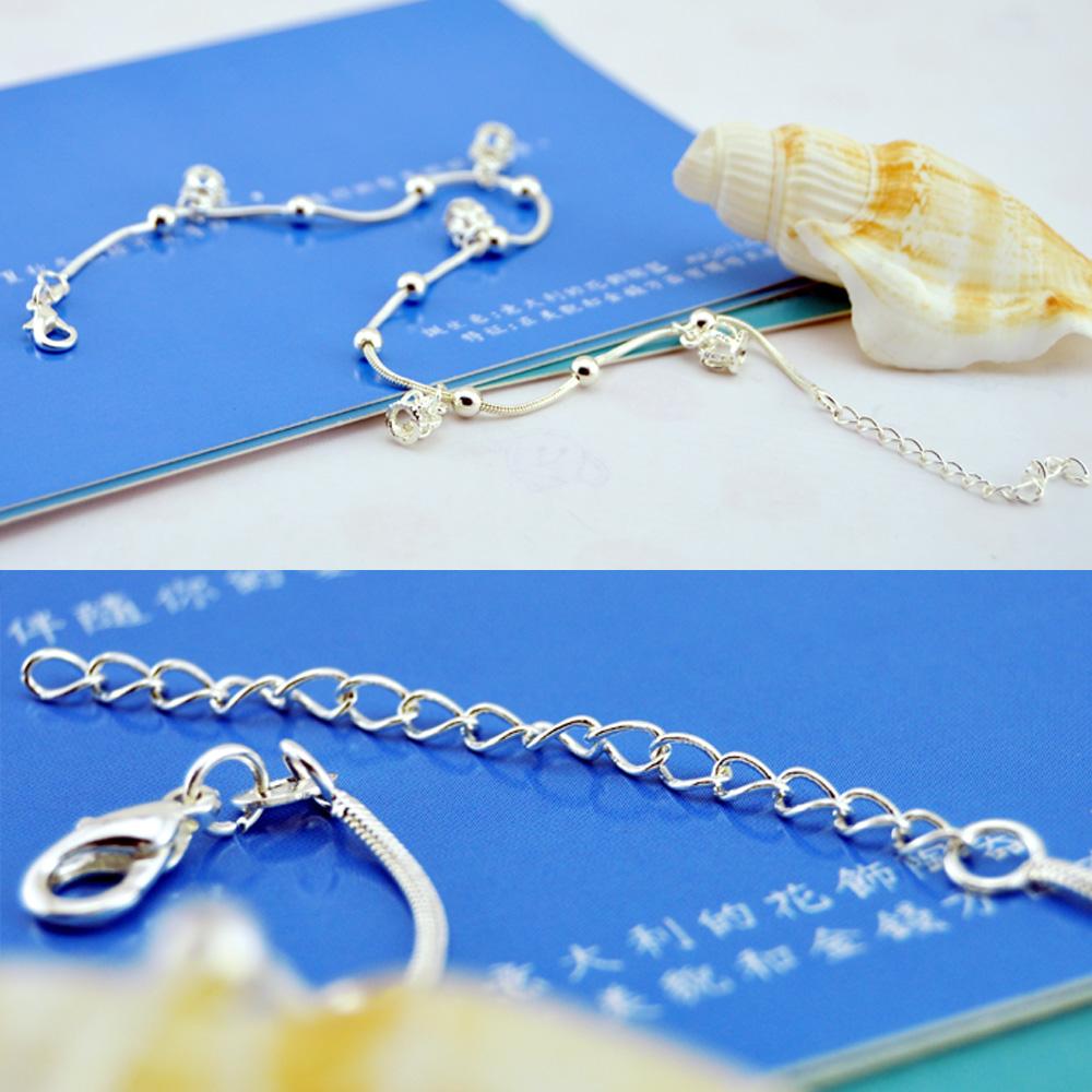 Sommer Mode Krone Fußkettchen Für Frauen Fuß Schmuck 100 %925 Sterling Silber Füße Kette Freundschaft Geschenke Bein Armbänder