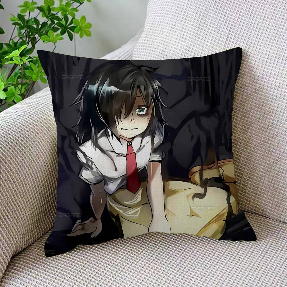 Kawaii Anime K-Kuroki T-Tomoko Cartoon Personalized Pillow Dust Cover Bedroom Kids Party Decoration Pillowcase Birthday Gift
