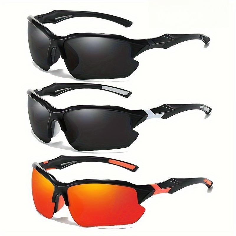 

3/6pcs Men s Half-Frame Glasses, Mixed Colors, Half-Wrap Design