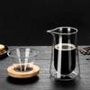 Isolierte Borosilikatglas Kaffeebereiter Karaffe und Aufgießer Set für Cold Brew und Hot Pour Kaffee mit einfacher Reinigung
