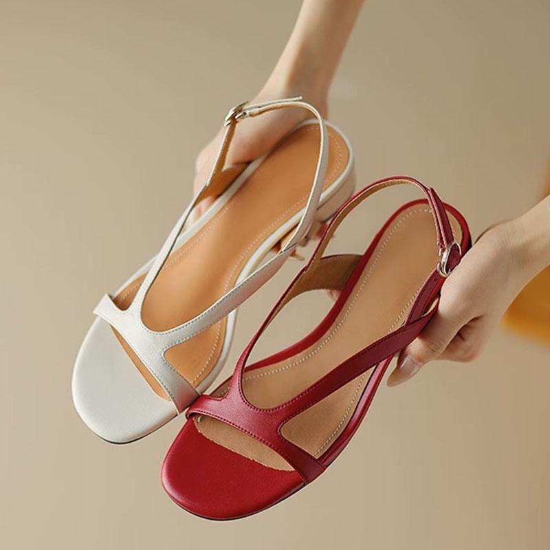 Summer Gladiator Women Sandals Fashion Shallow Open Toe Beach Shoes Ladies Outdoor Party Dress Low Heel Sandalias Mujer