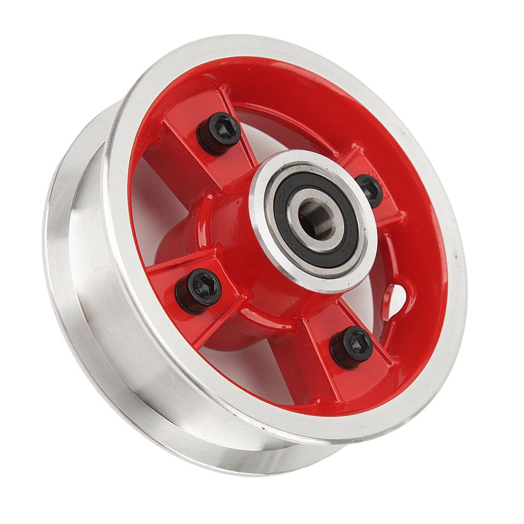 8 Inch Electric Scooter Front Wheel Hub Aluminum Alloy Wheel Rims Hub Slot 28mm Red