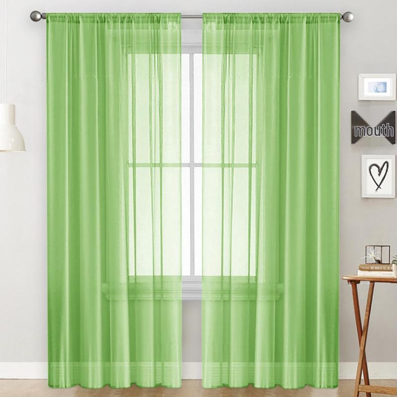 Modern Minimalist Terelyne Double Strand Sheer Curtain for Living Room, Bedroom, and Study