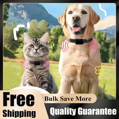 Pet GPS Tracker with Adjustable Collar Cat Locator Smart Pet Locator for Dogs & Cats