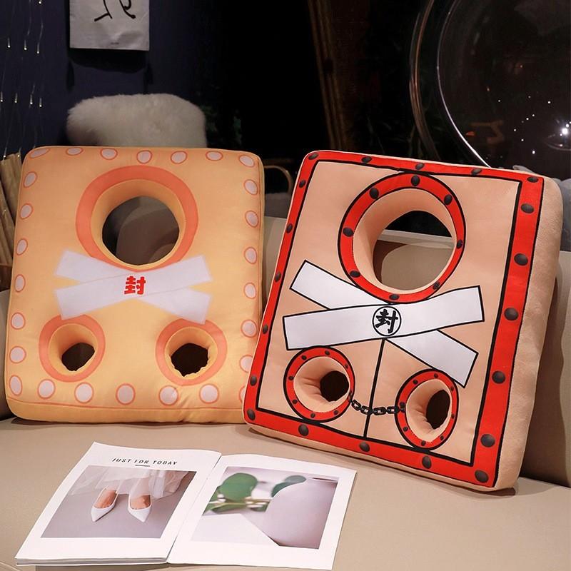 Creative Shackles Throw Pillow Office Back Neck Cushion U Shaped Toys Plush