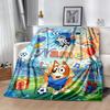 Soccer Fun Bluey Personalized Name Blanket Cozy Customizable Blanket Soft Warm Cozy for Seaside Office Picnics Couch for All Occasions