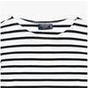 SainT James Unisex ShorT Sleeve T shirT Marine Neige Noir Modern sTripe